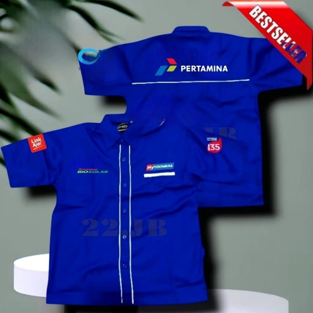 Terbaru kemeja Pertamina biosolar seragam biosolar Pertamina baju biosolar Pertamina pdh biosolar Pe