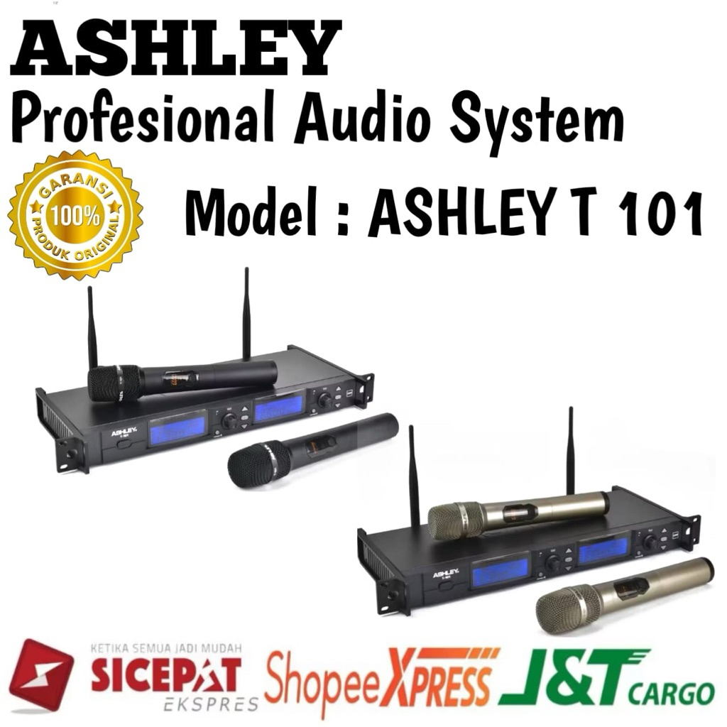 Mic Wireless Ashley T101 Original Mic Ashley T101