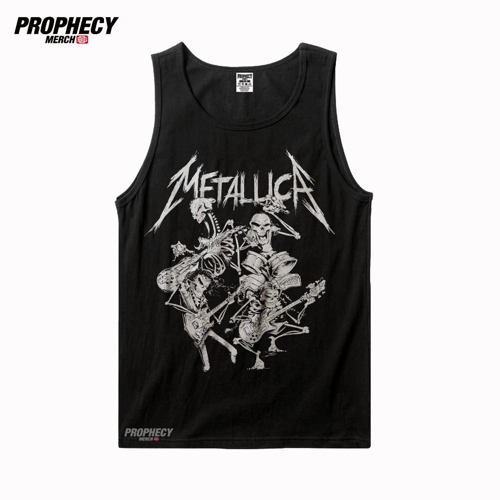 24s / KAOS / SINGLET / KAOS LEKBONG BAND METALLICA - SKULL / TANKTOP / LEKBONG