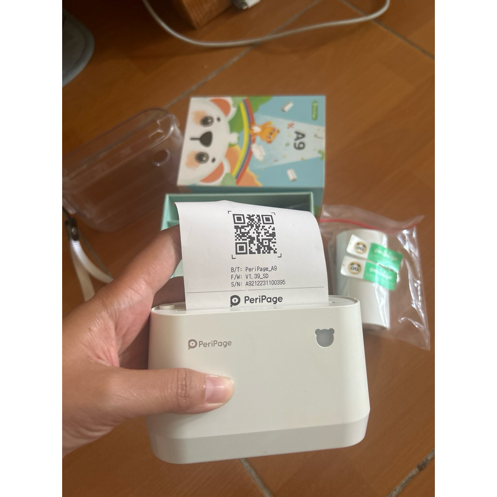 Peripage A9 Mini Printer Resi Bluetooth Thermal PRELOVED