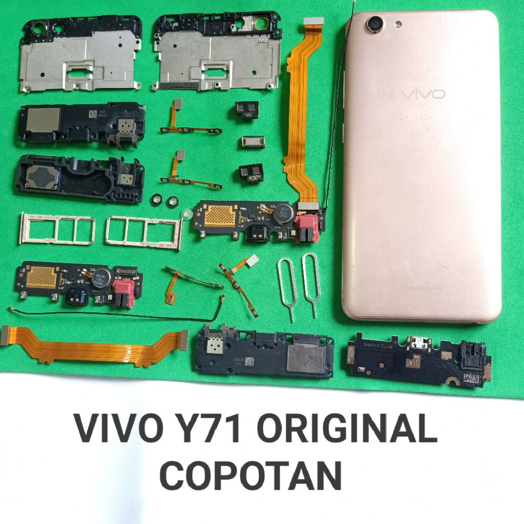 Sparepart Copotan Vivo y71 Second Original  Speaker atas  Buzzer Speaker bawah  kabel siyal  kaca la