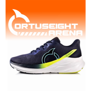 Sepatu Running Pria wanita Ortuseight Hyperglide 2.0 Hitam Stabilo