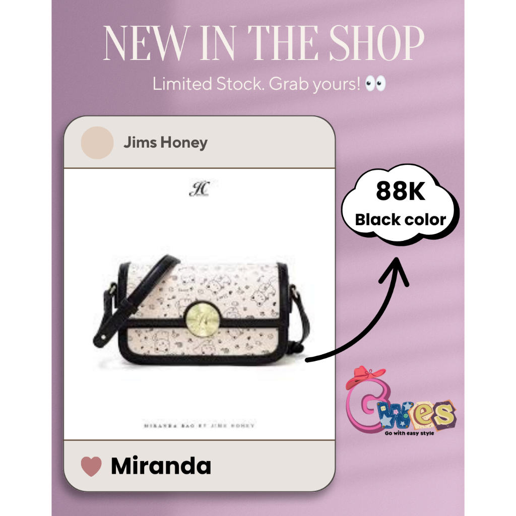 NEW - Jim's Honey Miranda Bag
