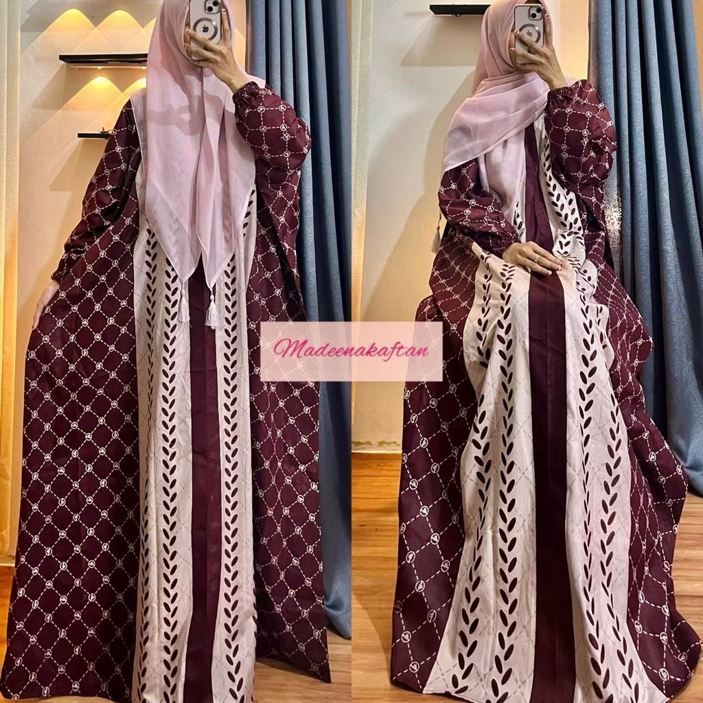 Madeena Kaftan Rayon Premium by Batik A W Home Dress Kaftan Simple Jumbo Ld 170 Busui Daster Kaftan