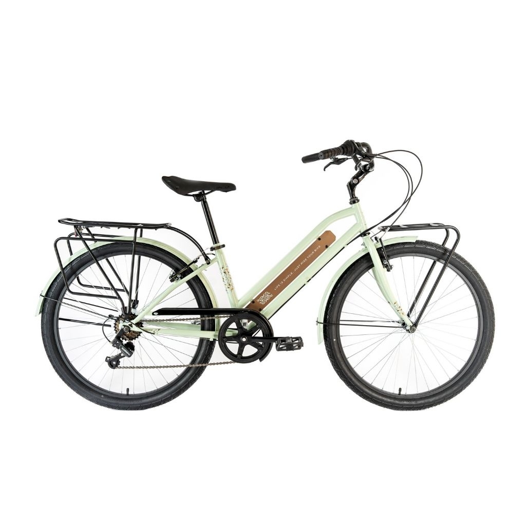 Element Bergamont 26 City Bike warna Light Green
