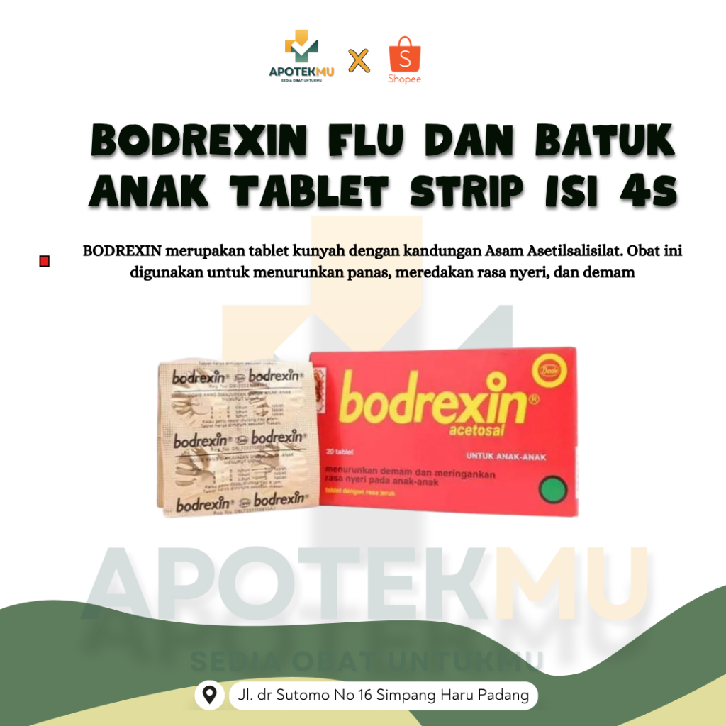 Bodrexin Flu Dan Batuk Anak Tablet Strip Isi 4S