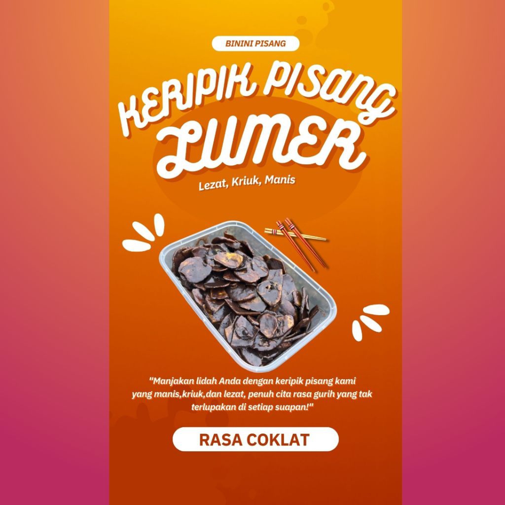 KERIPIK PISANG LUMER 100gram - BININI