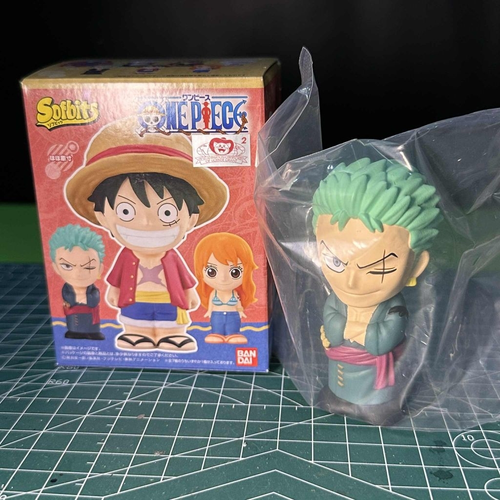 one piece softbits vinyl figure roronoa zoro original