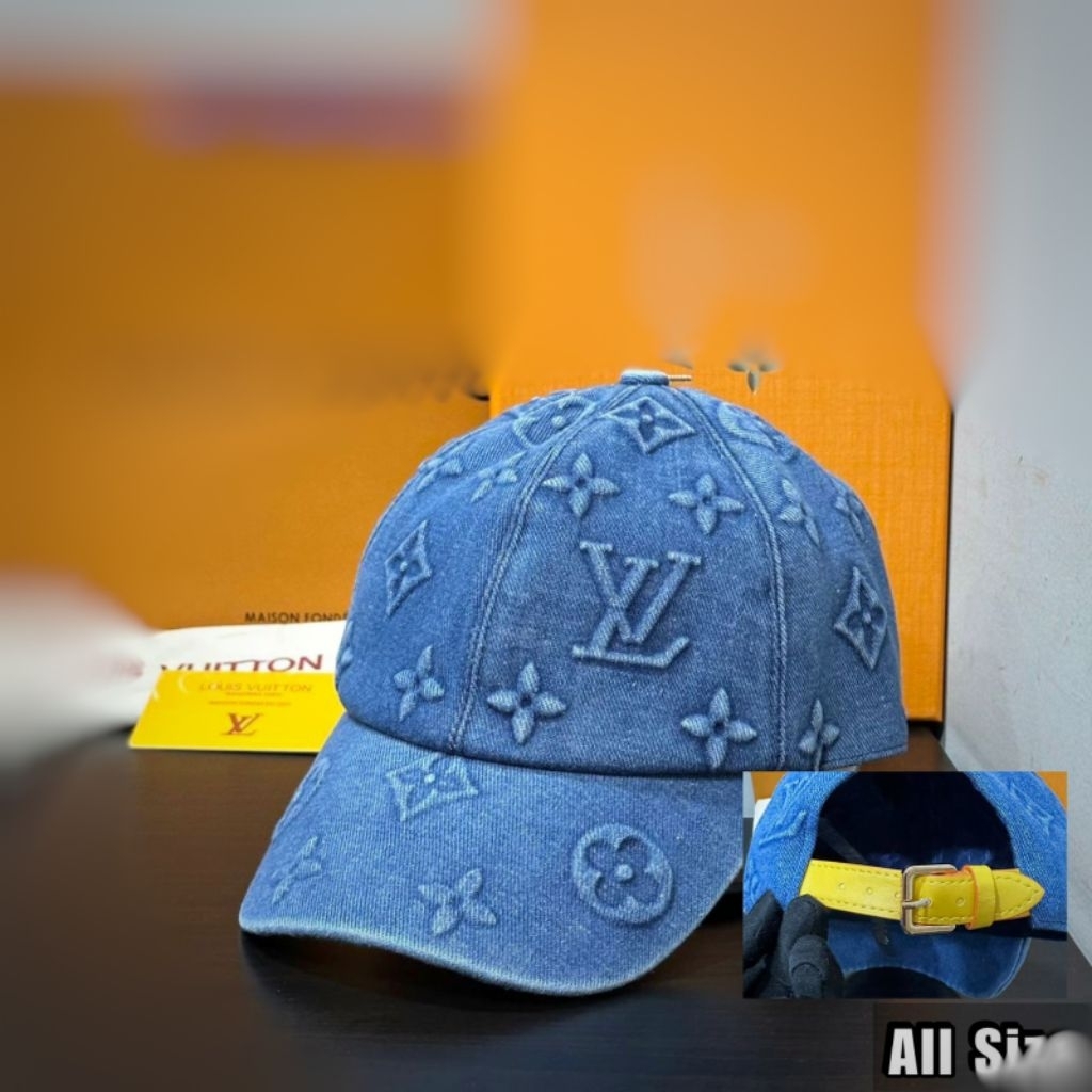 TOPI FASHION JEANS BLUE  TOPI PRIA WANITA