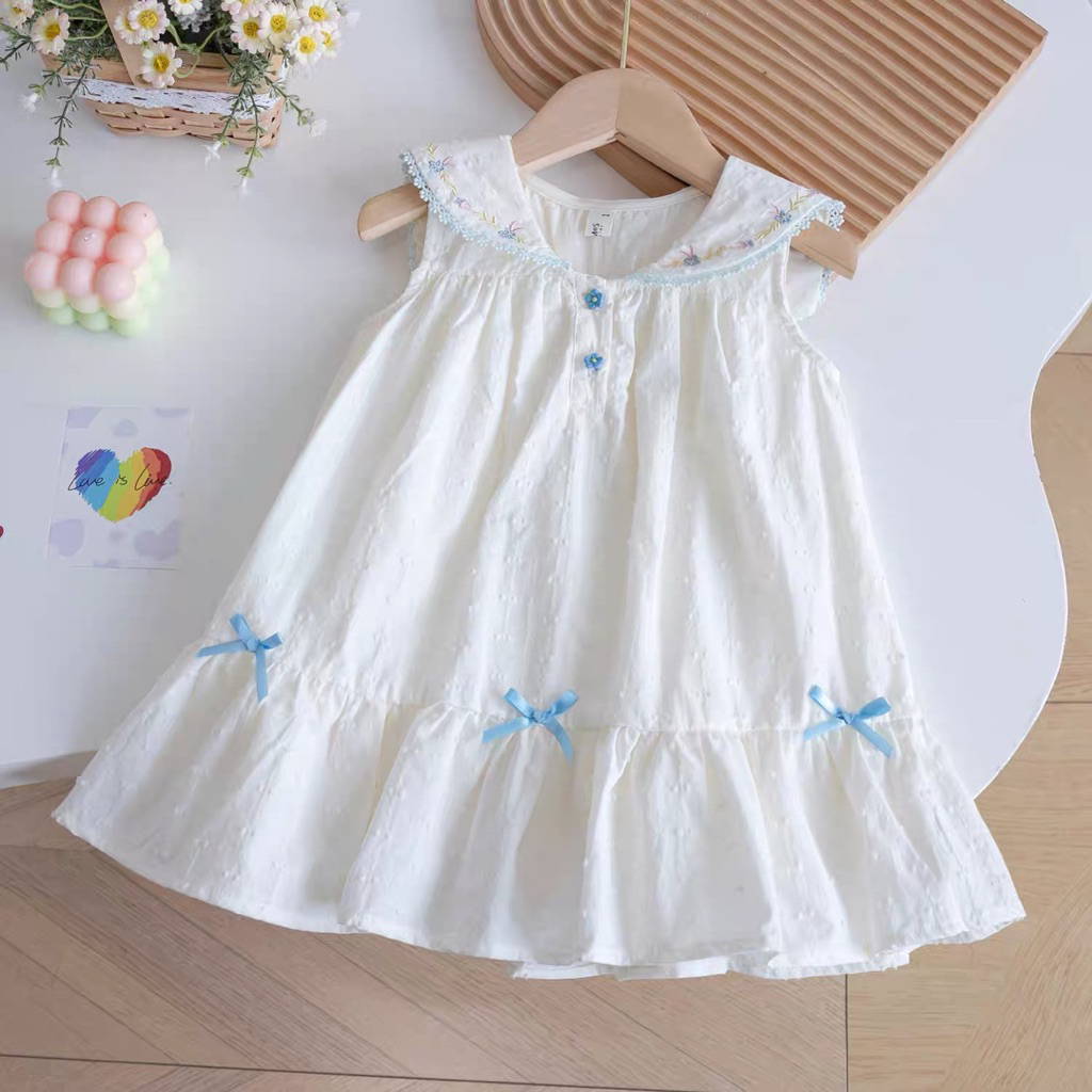 Dress Putih Anak Perempuan Korea