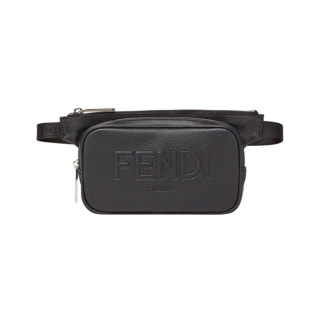 Fendi Roma Belt Bag Leather  Black