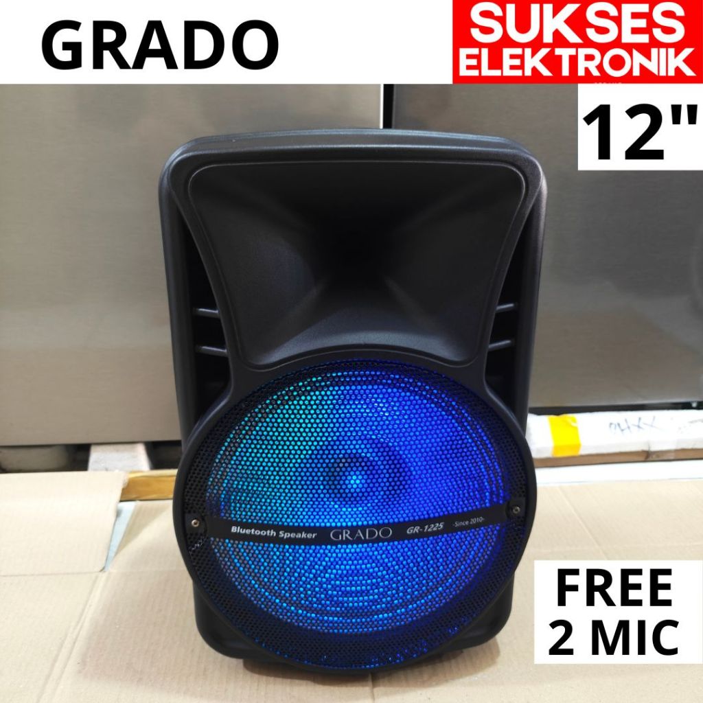 SPEAKER PORTABLE GRADO 12 INCH SALON AKTIF 12 IN INC KAROKE CAS MEETING
