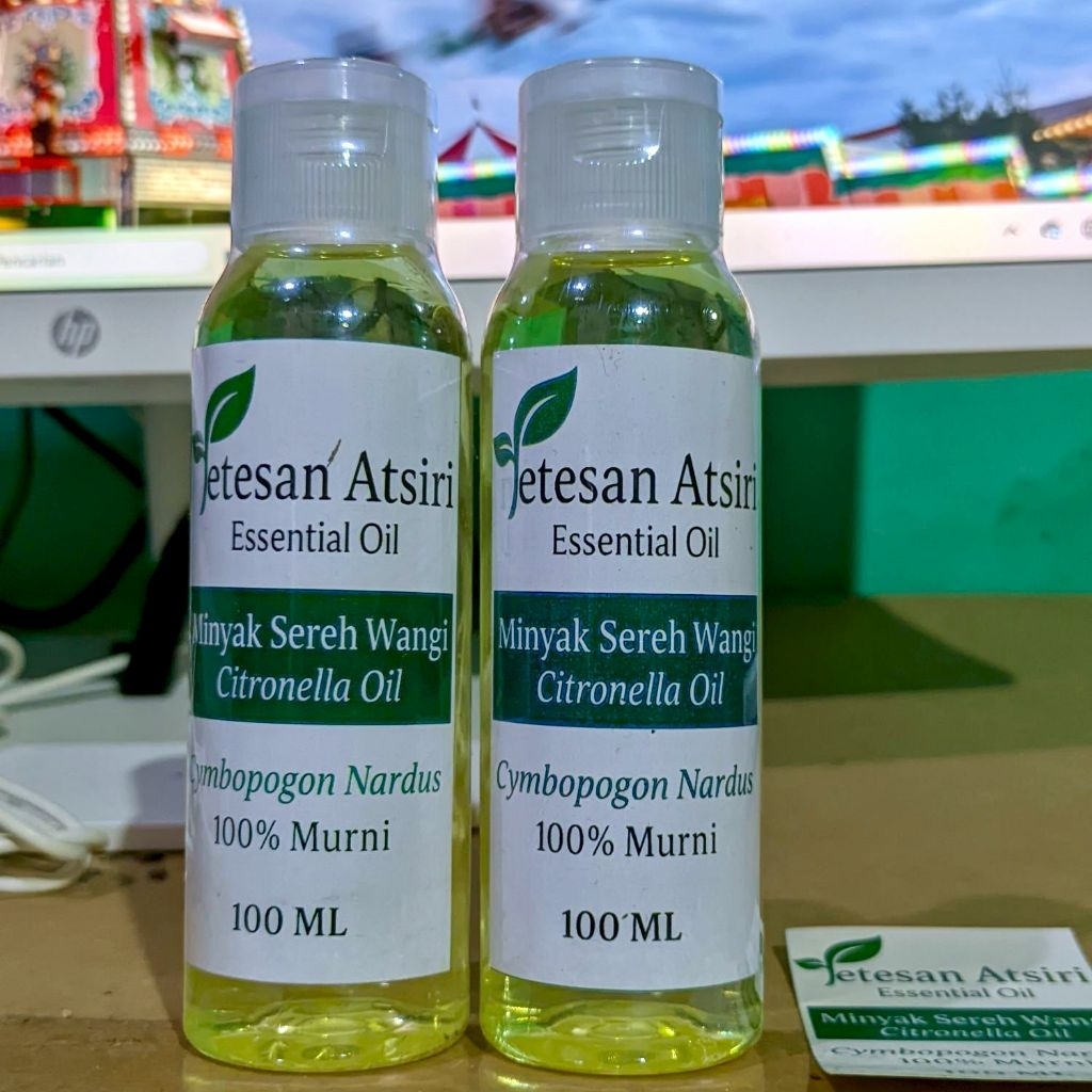 Minyak Sereh Murni 100ml Asli Minyak Sereh Wangi Penyulingan Citronella Oil Aromatherapy