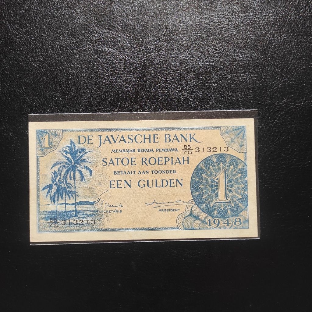 1 rupiah seri federal tahun 1948 AUNC
