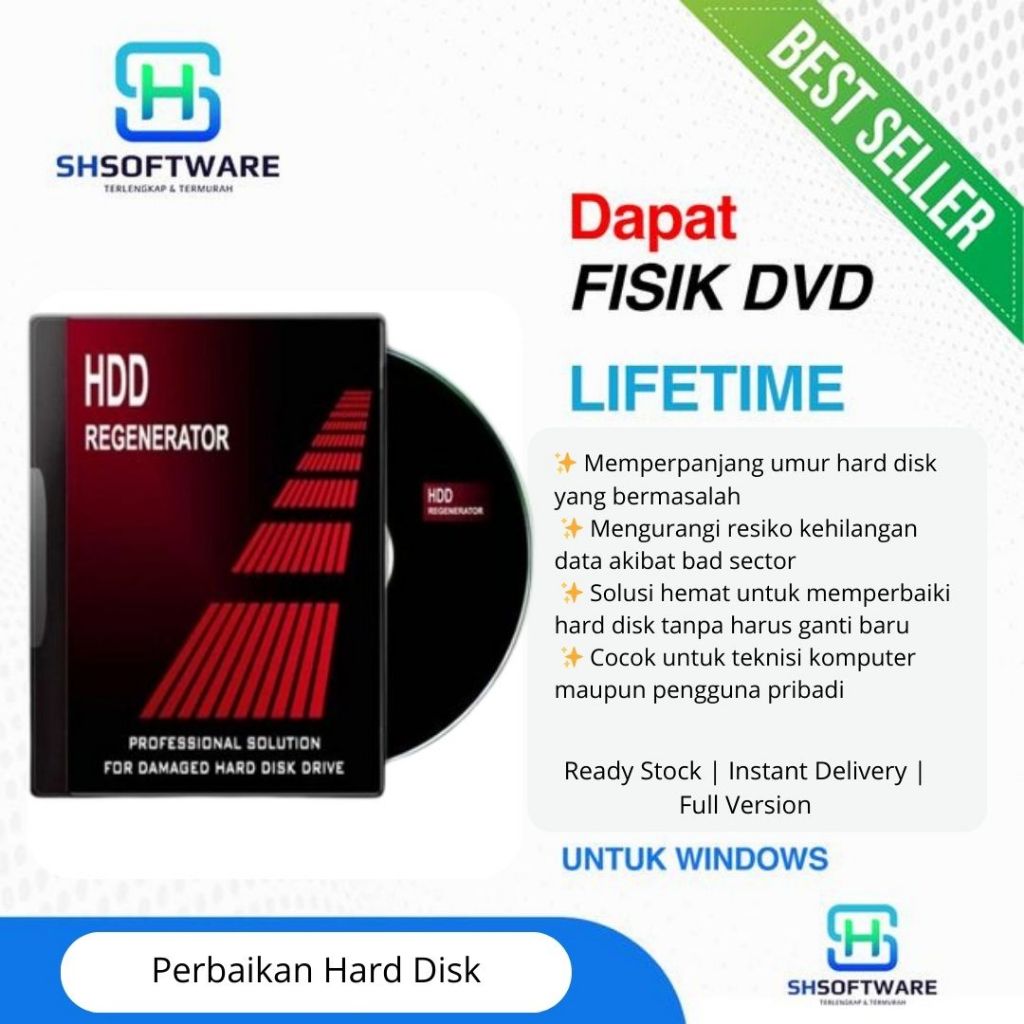 HDD Regenerator Full Version – Software Perbaikan Hard Disk
