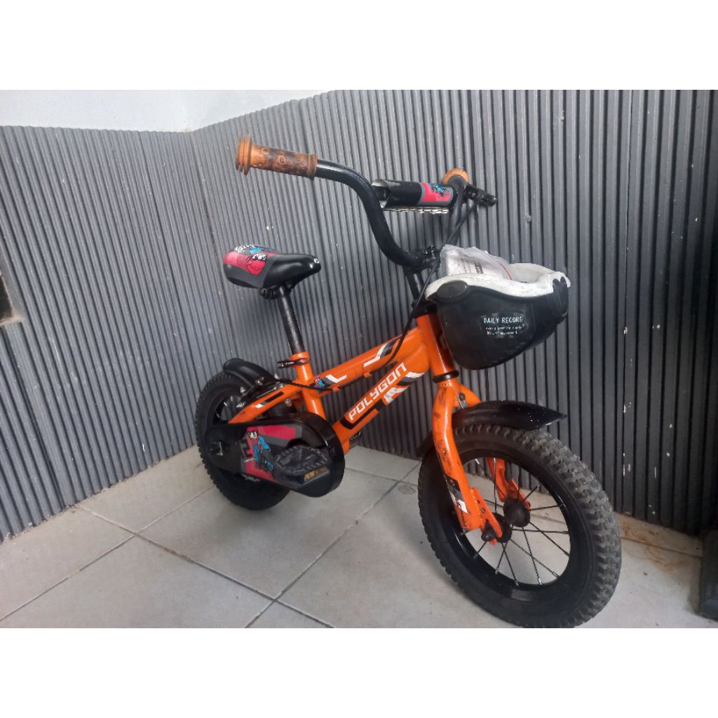 Sepeda Anak POLYGON CROSSER 12 ORANGE Sepeda BMX kecil ukuran roda 12 inch BMX 12