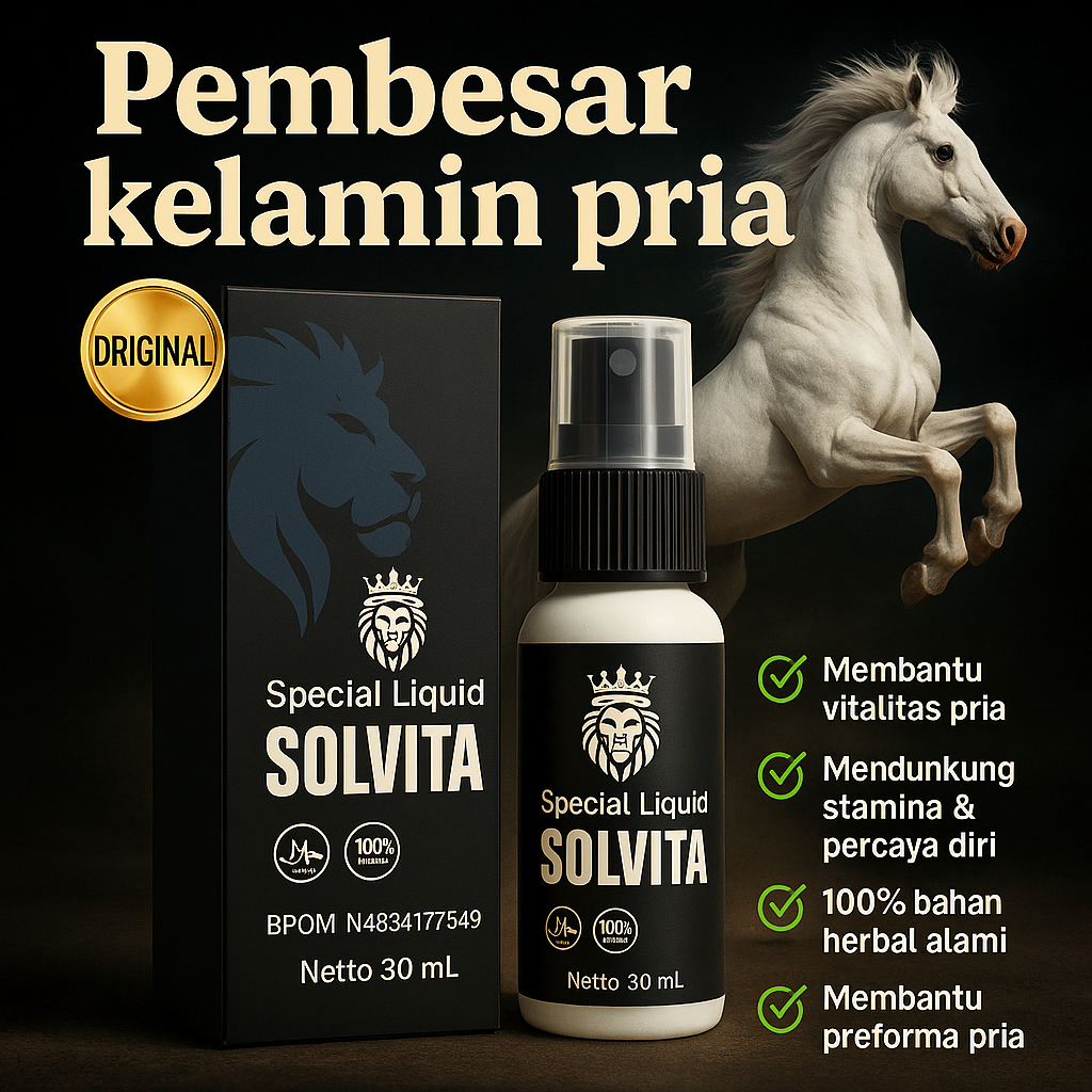 TOP 1 SOLVITA Pembesar kelamin pria 100% ORIGINAL BPOM