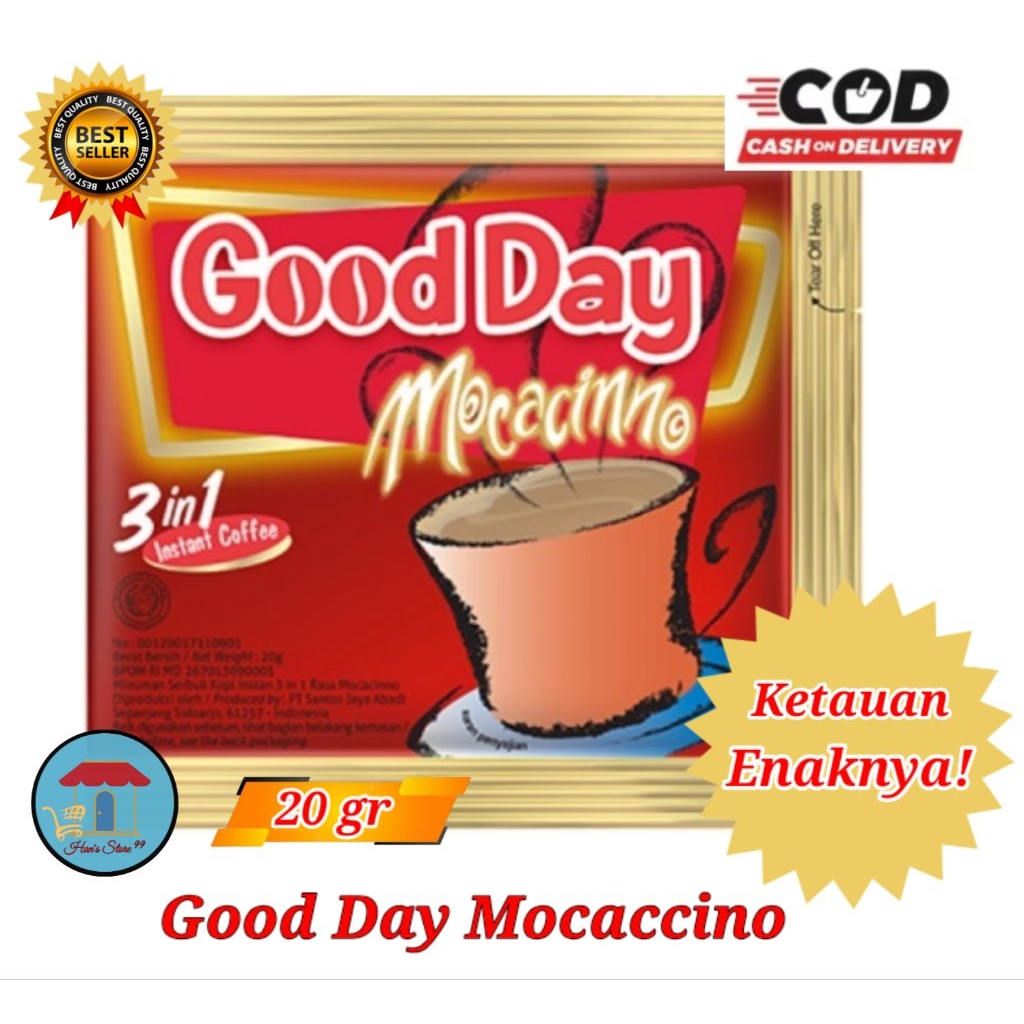 Kopi GOOD DAY MOCACINNO 3 in 1 Kopi Good Day Merah Saset 20 gr