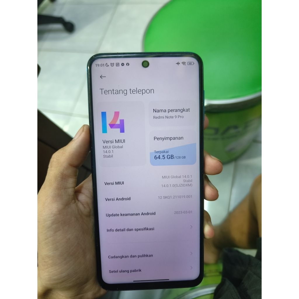 Redmi Not 9 Pro 8/128GB Second
