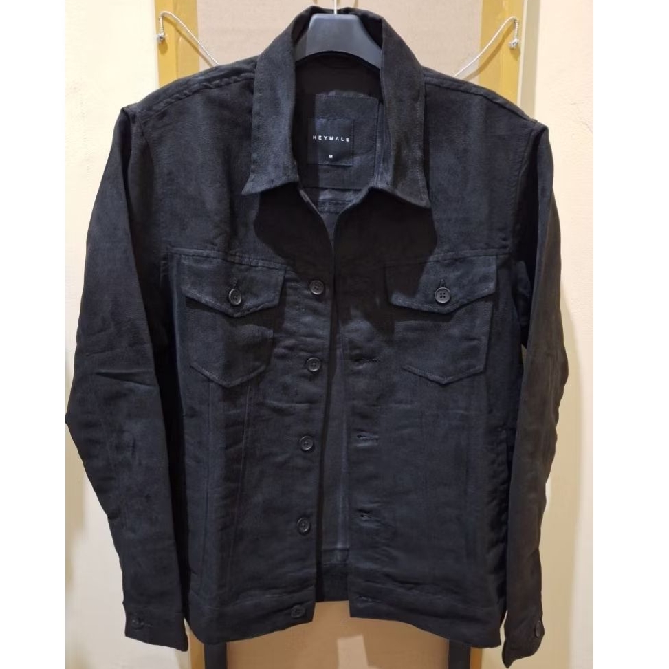 Suede Trucker Jacket LIKE NEW merk Heymale