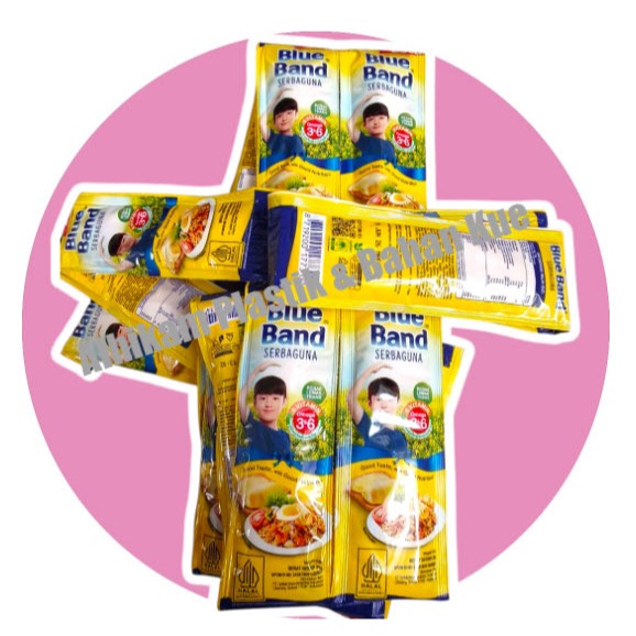 6 PCS Blue Band Sachet 20gr 1 renceng (6pcs) / Blueband mini