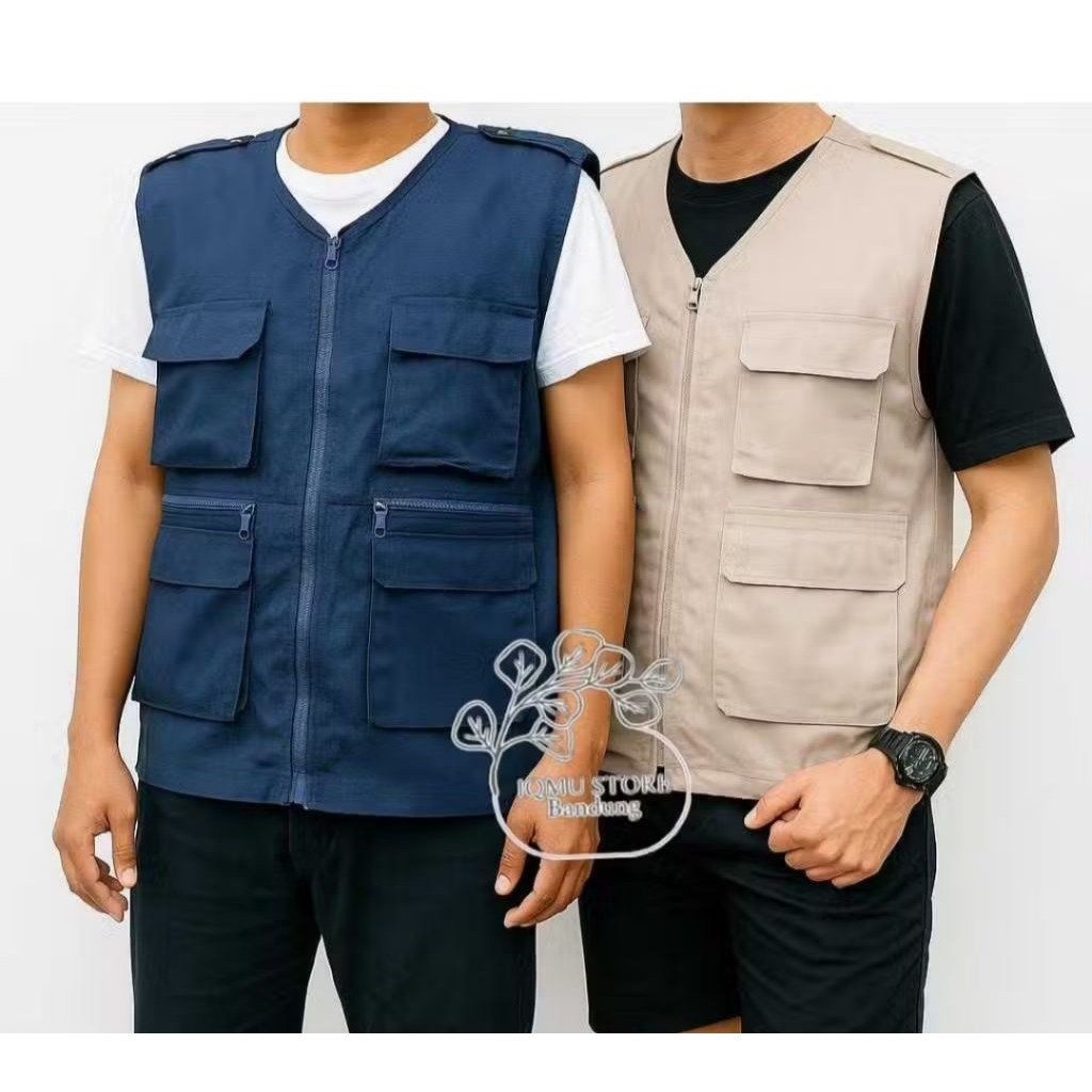 ROMPI OUTDOOR TACTICAL VEST PRIA WANITA MULTIFUNGSI BANYAK SAKU
