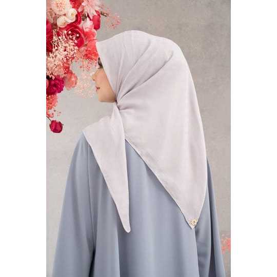 Klamby plain scarf monogram chain - puce