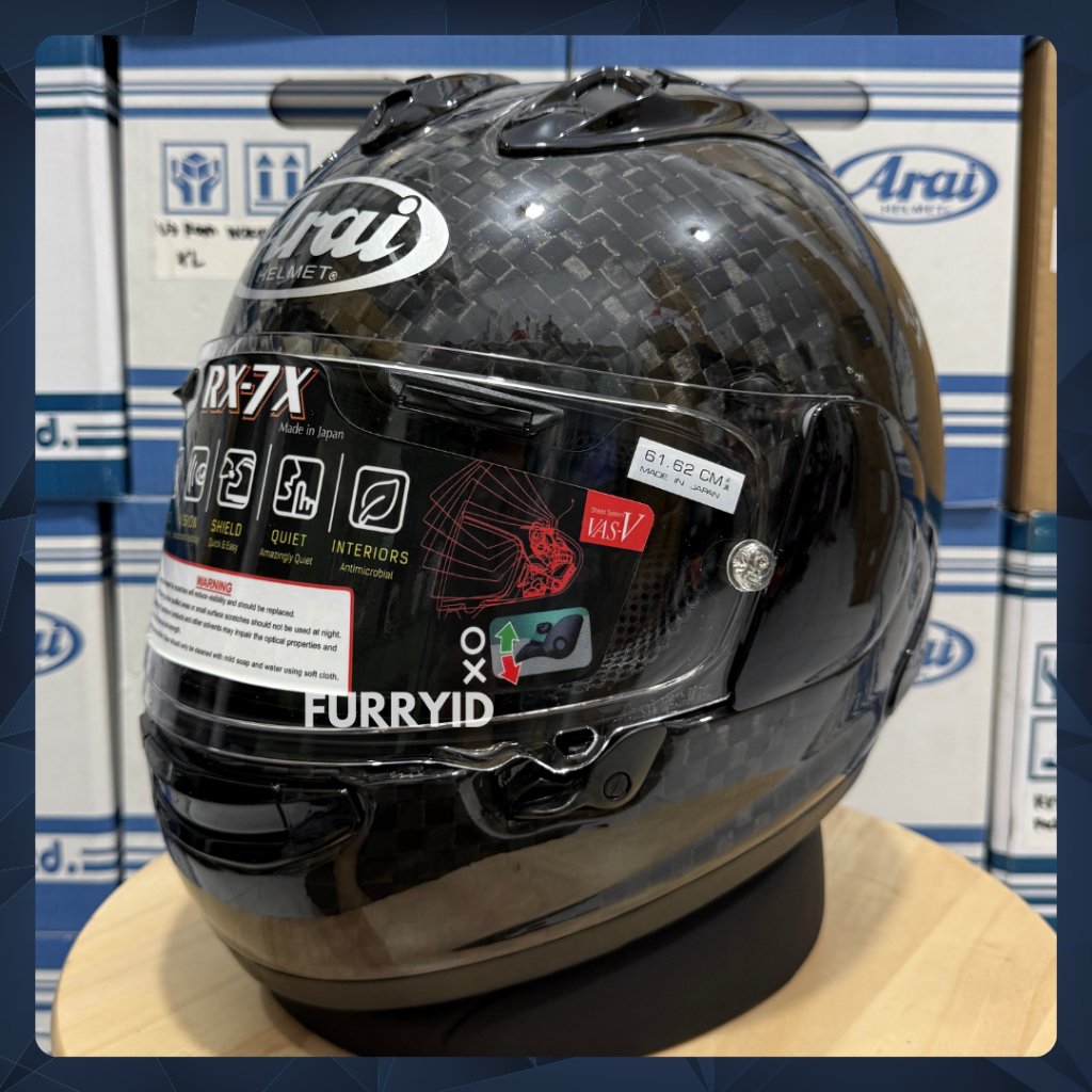 HELM FULL FACE ARA RX7X SRC CARBON 100% REAL CARBON