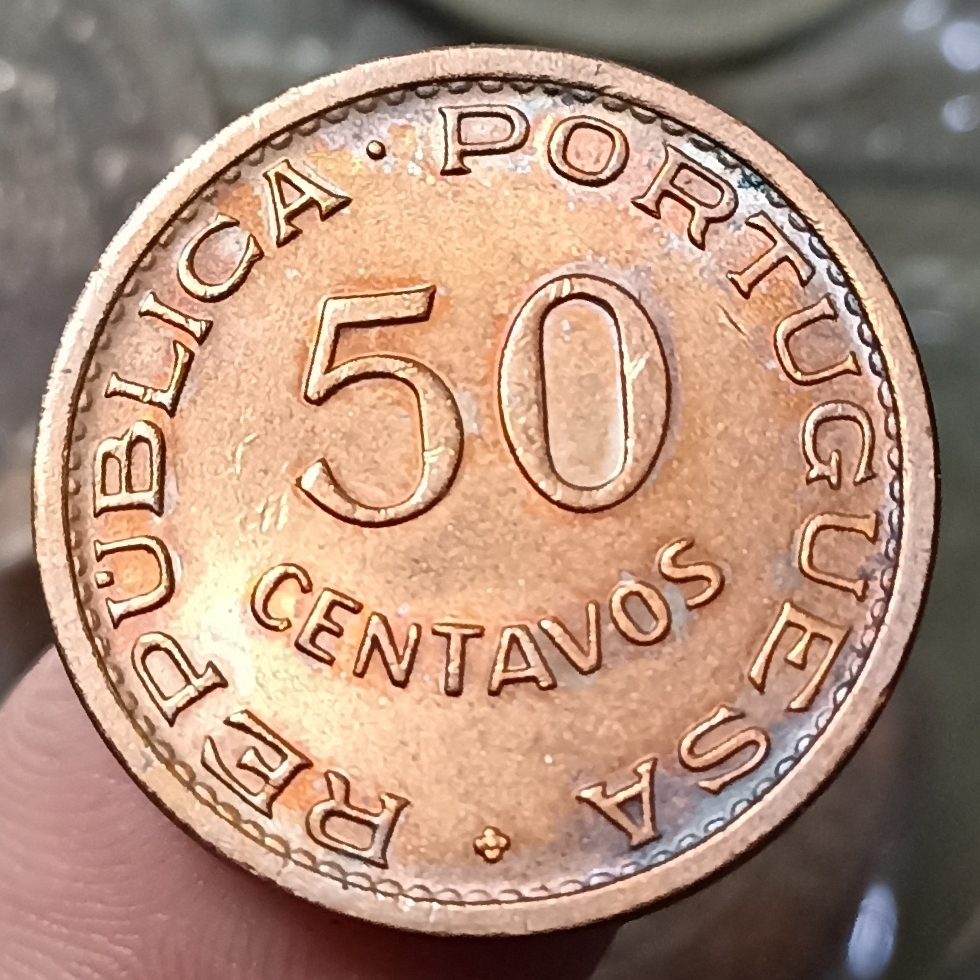 Koin Timor Leste 50 Centavos Tahun 1970