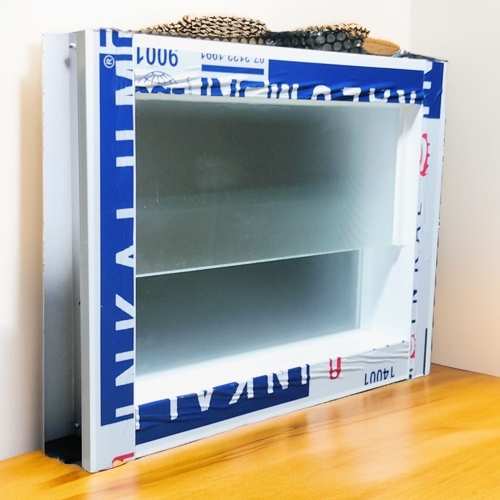 jedela boven40x40cm kaca zig zag free packing kayu