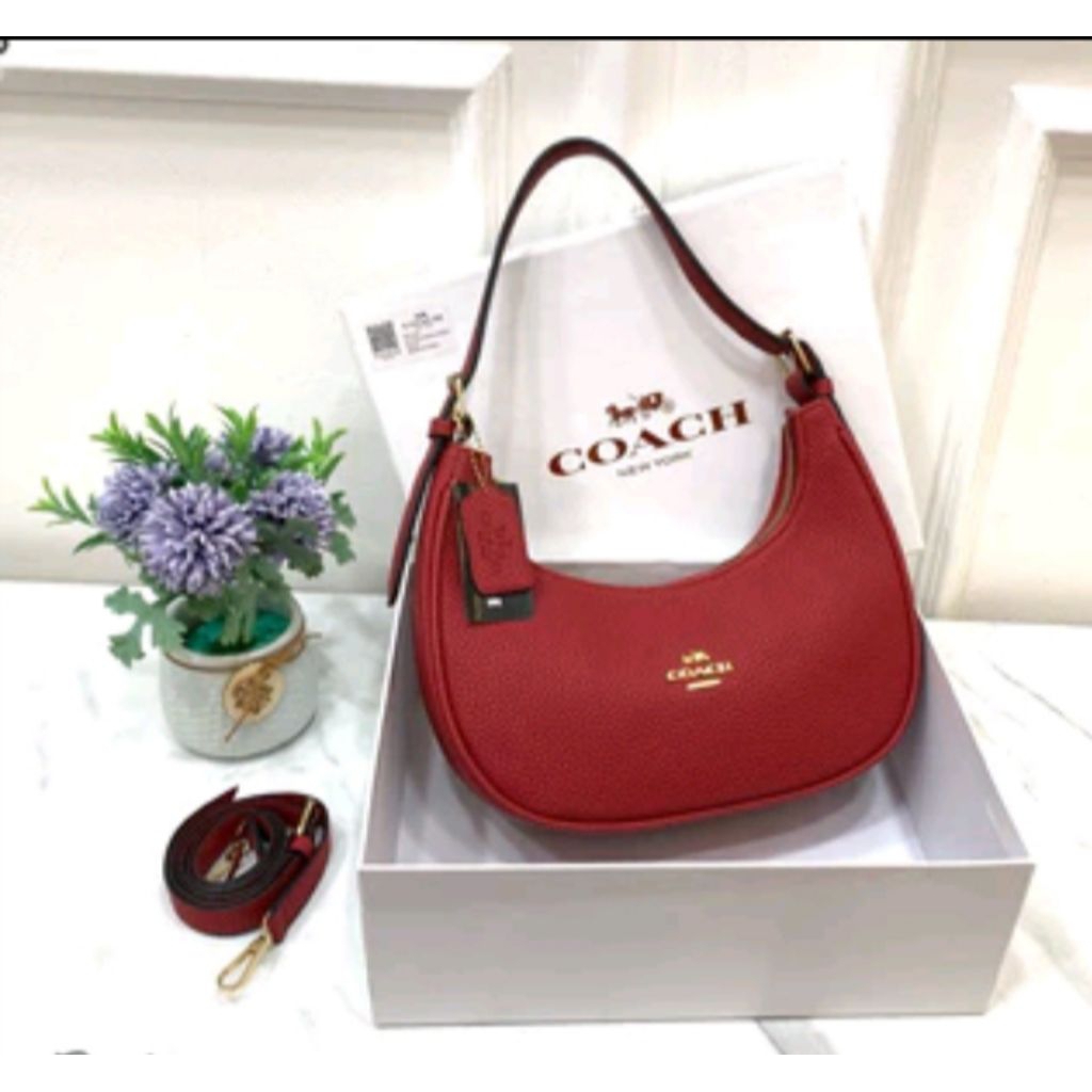 Tas selempang bahu wanita kulit hobo choach  bottega shoulder bag mlb premium  signature free cover 