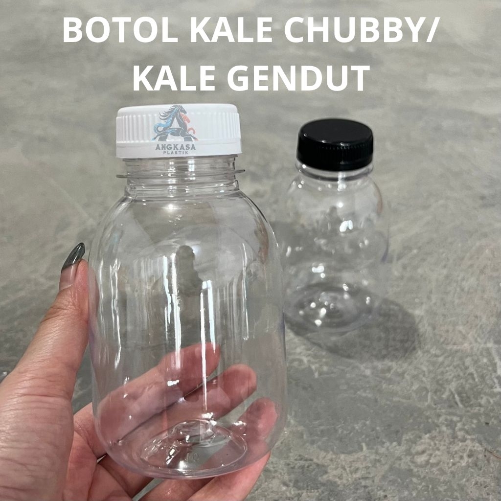 KHUSUS INSTAN / Botol Kale Gendut 250ml / Botol Kale Gemoy 250ml / botol plastik 250ml / botol benin