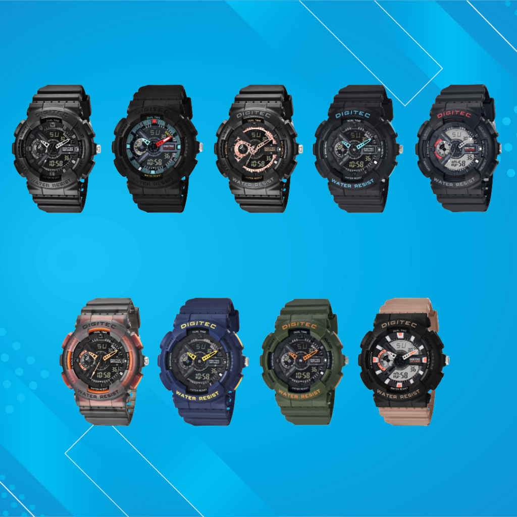 Digitec DA-2020T Jam Tangan Pria Sporty Analog-Digital Tahan Air Strap Rubber