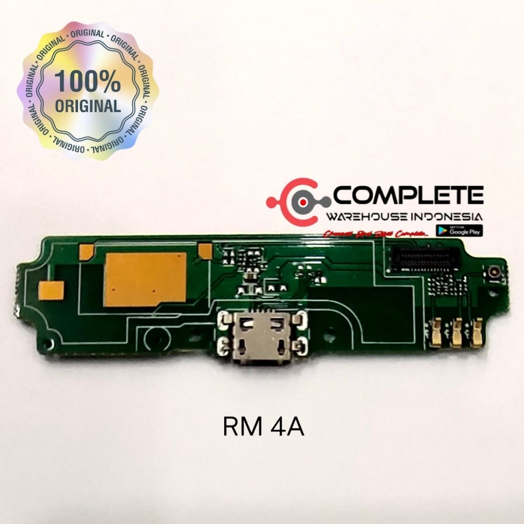 BOARD CAS REDMI 4A / KONEKTOR CAS REDMI 4A / PCB BOARD CHARGER REDMI 4A ORIGINAL