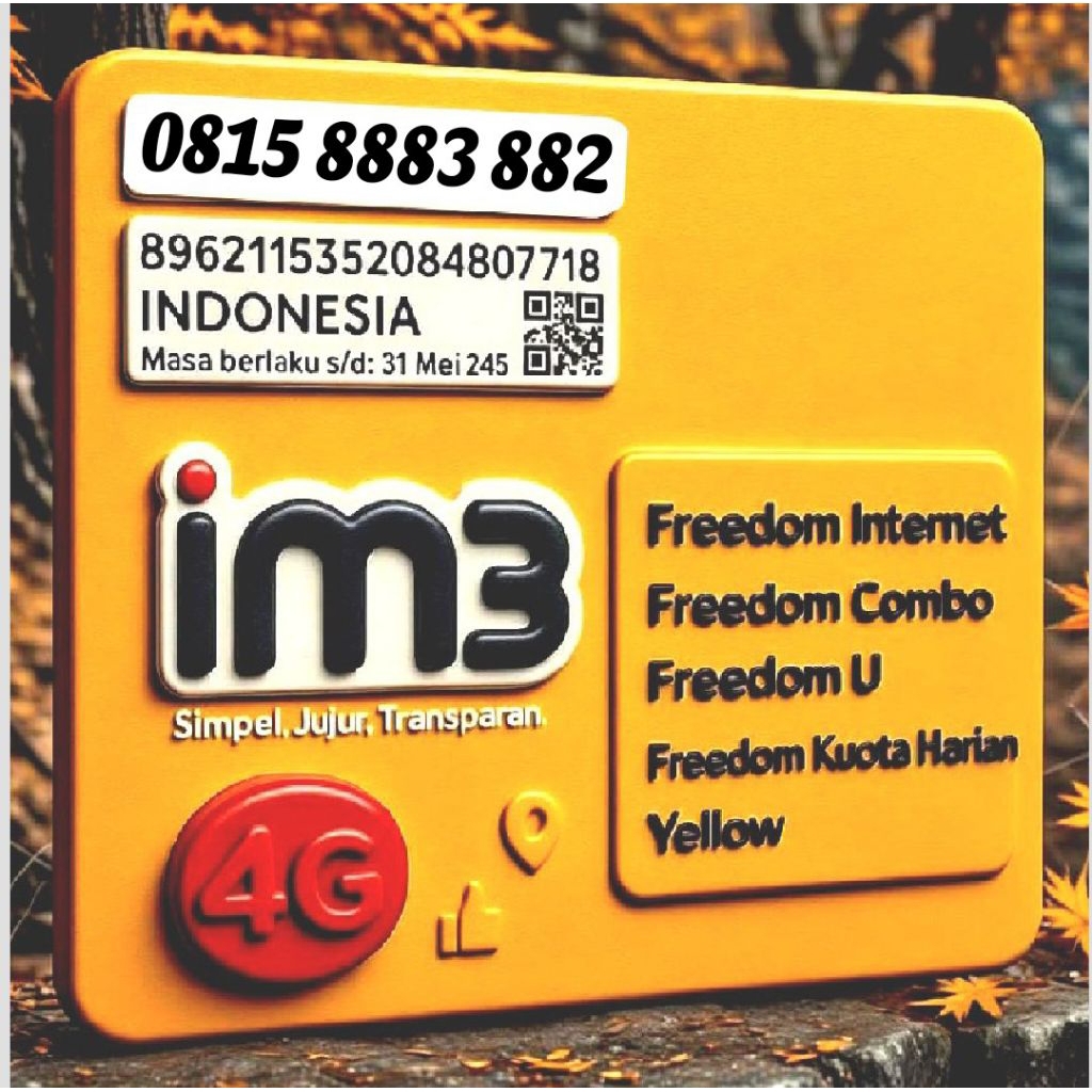 nomor cantik Indosat im3 dobel abcd tripel 888 hoky simpel murah