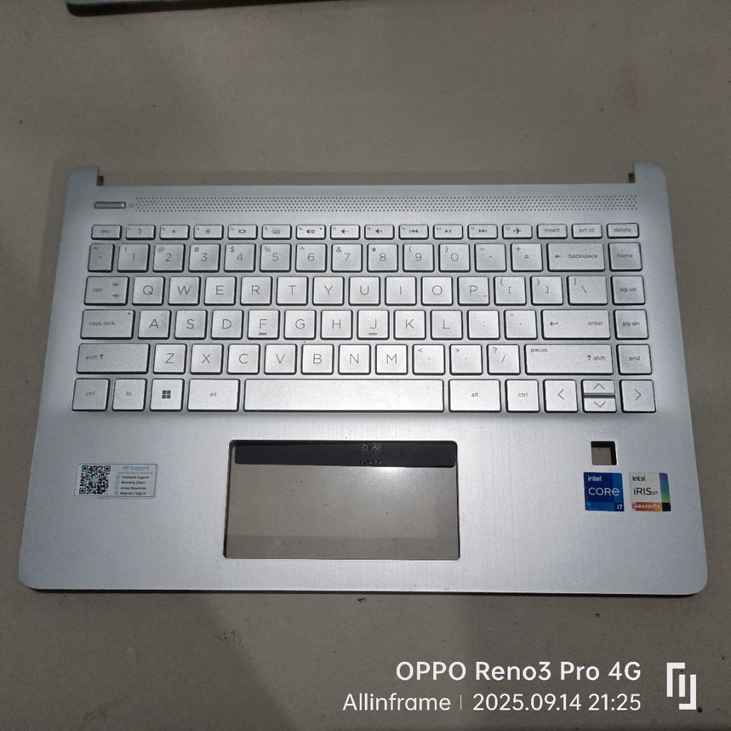 Frame + Keyboard laptop HP HP 14S-DQ 14S-FQ ORIGINAL BACKLIHGHT