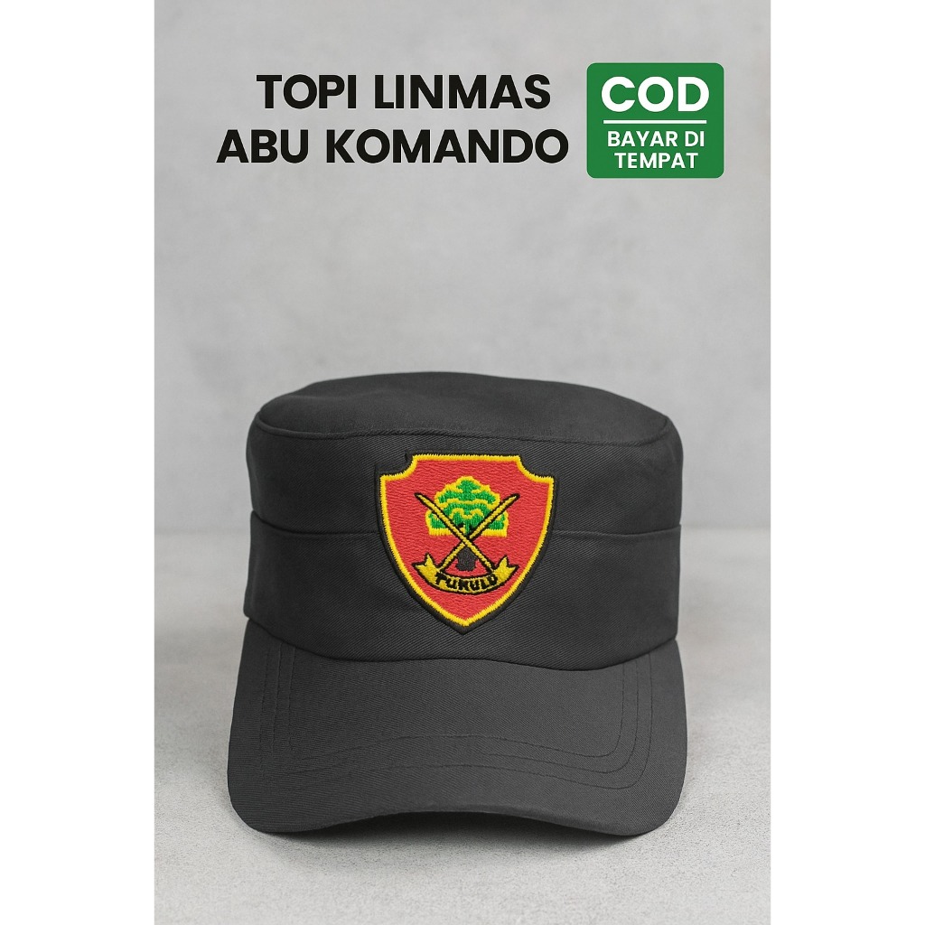 HARGA GROSIRTOPI LINMAS KOMANDO WARNA ABU,BAHAN TEBAL ANTI LEPEK (GARANSI UANG KEMBALI JIKA BARAMG C
