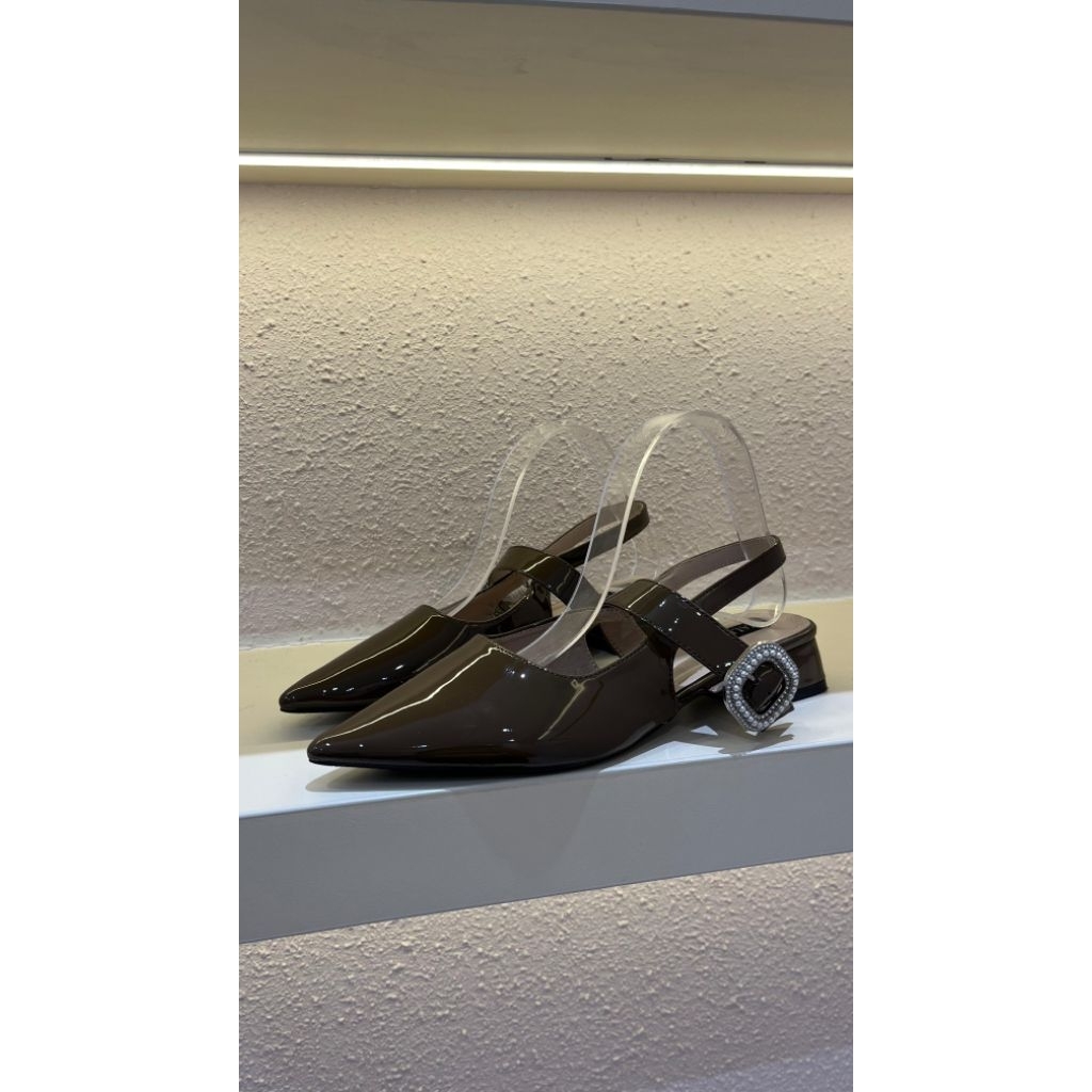 ORLIN Sendal tumit Tahu wanita Tali belakang VALERiE SHOES