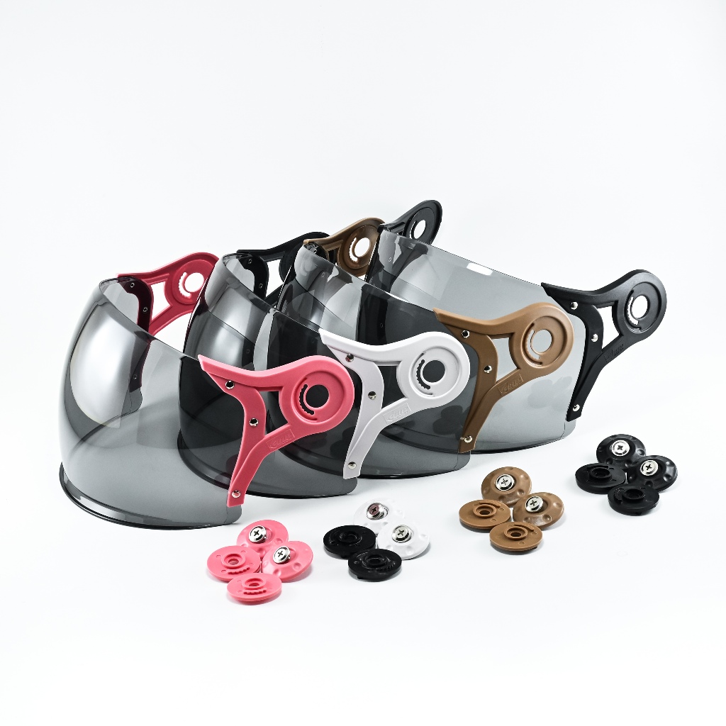 Kaca Helm Retro Pilot Helmet Full face Retro Smoke SNI