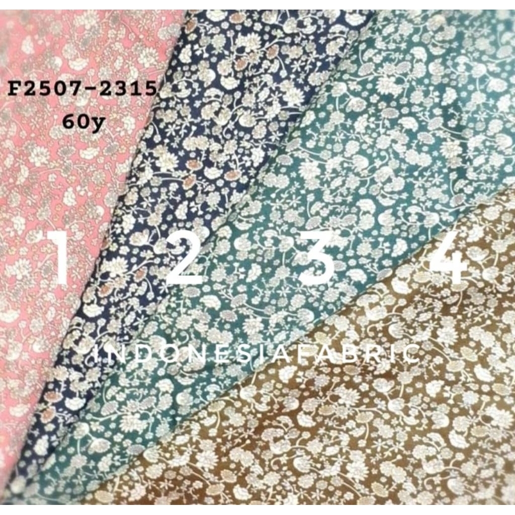 Kain Katun Jepang motif KJ475 tokai senko japan design ori bahan gamis tunik mukena daster piyama ke
