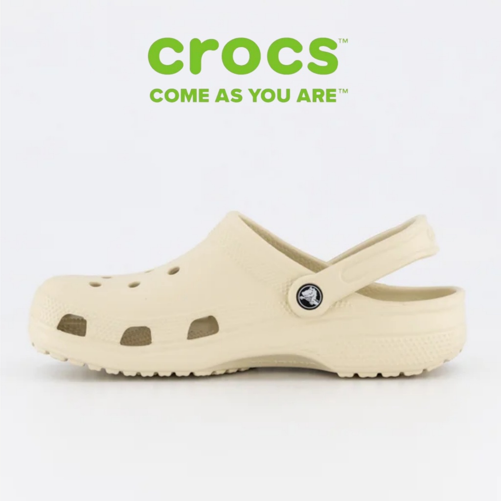 Original Crocs Unisex Classic Clog Sepatu  Bone / Crocs