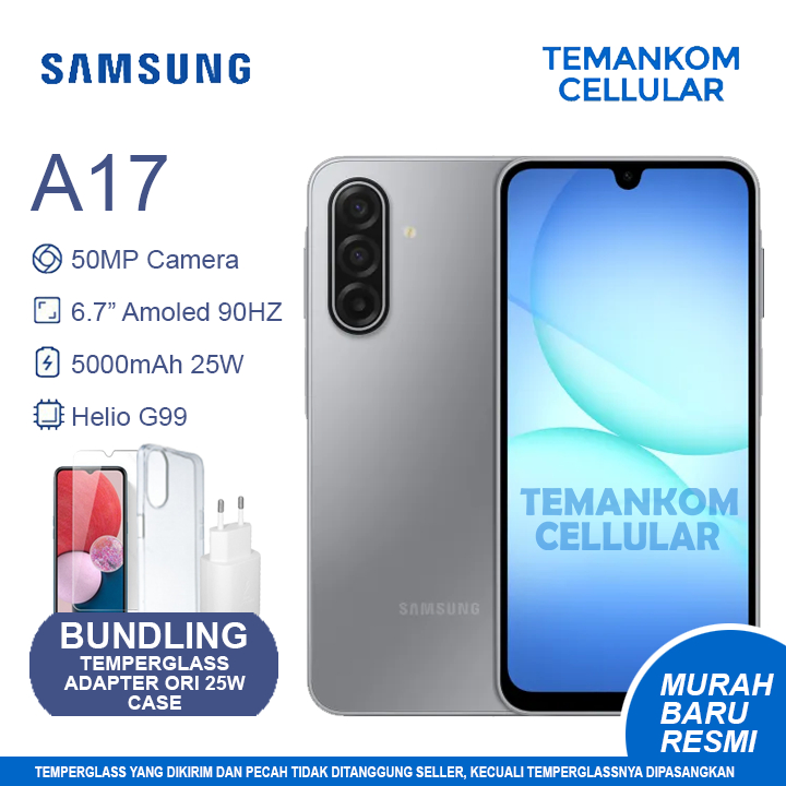 Samsung A17 2025 BARU RAM 16GB 8GB+8GB Extend RAM 8/256 8GB 256GB NFC Garansi Resmi