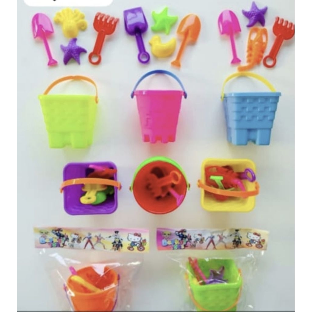 Mk 8pc Ember Pasir Keren Mainan Pantai