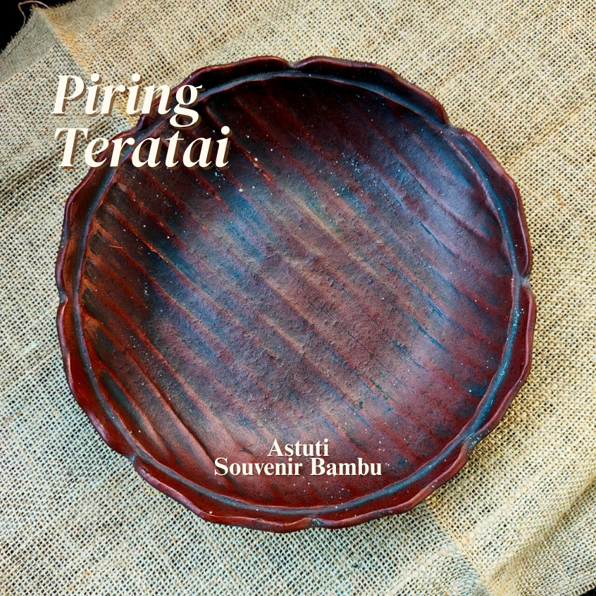PIRING GERABAH TANAH LIAT BENTUK TERATAI | piring tanah liat | kerajinan gerabah |piring tradisional