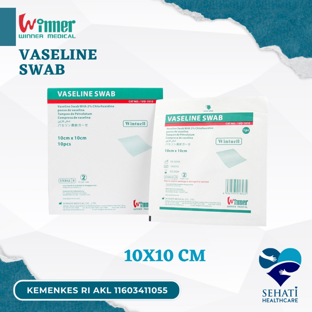 Vaselin swab 10 x 10 cm Kasa Luka Seperti Supratul Daryantul Lomatul Kesehatan