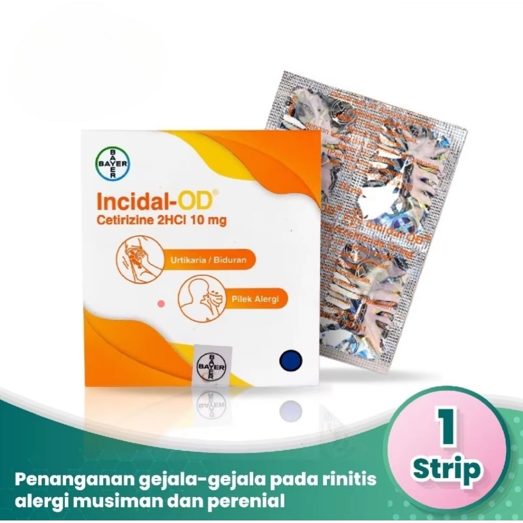 Incidal OD 1 Strip 4 Kapsul Obat Alergi