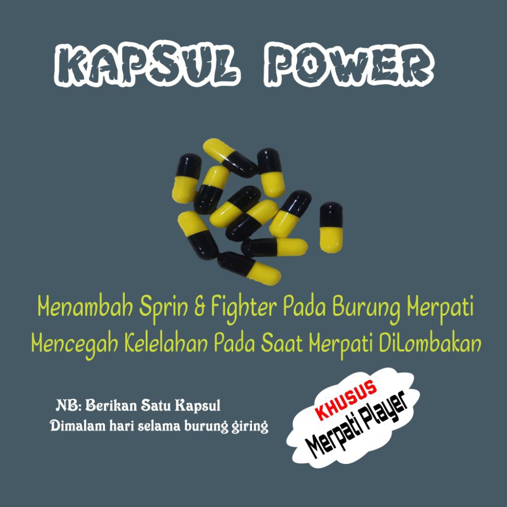 kapsul power merpati harga eceran