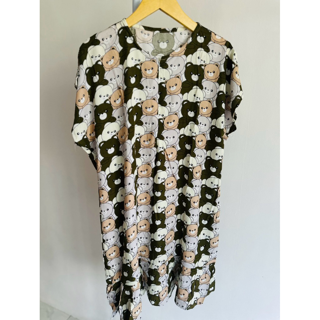 daster midi rempel daster murah kekinian bahan adem daster rempel