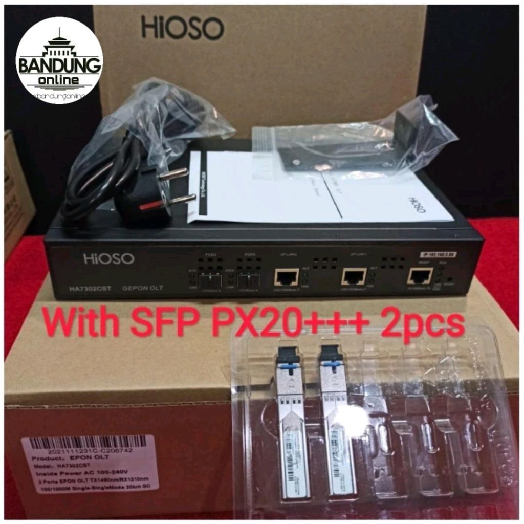 Hioso OLT EPON HA7302CST 2 Port ONU SFP