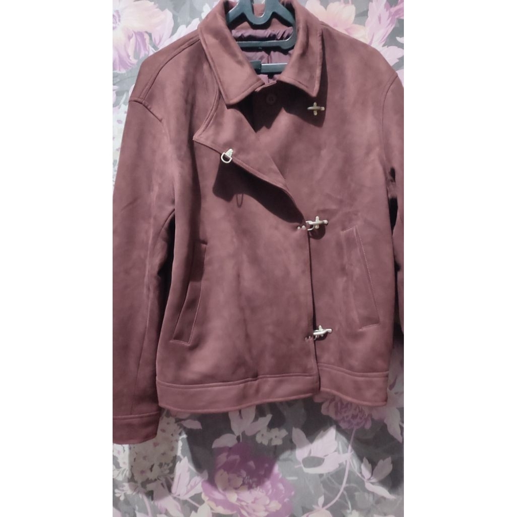 Clasp Jacket Signore Maroon